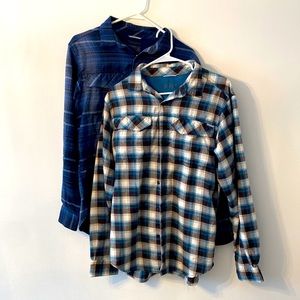 2 Pack Columbia Flannel Shirts - Medium